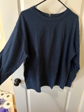 CP Shades Navy Blue Oversized Sweatshirt